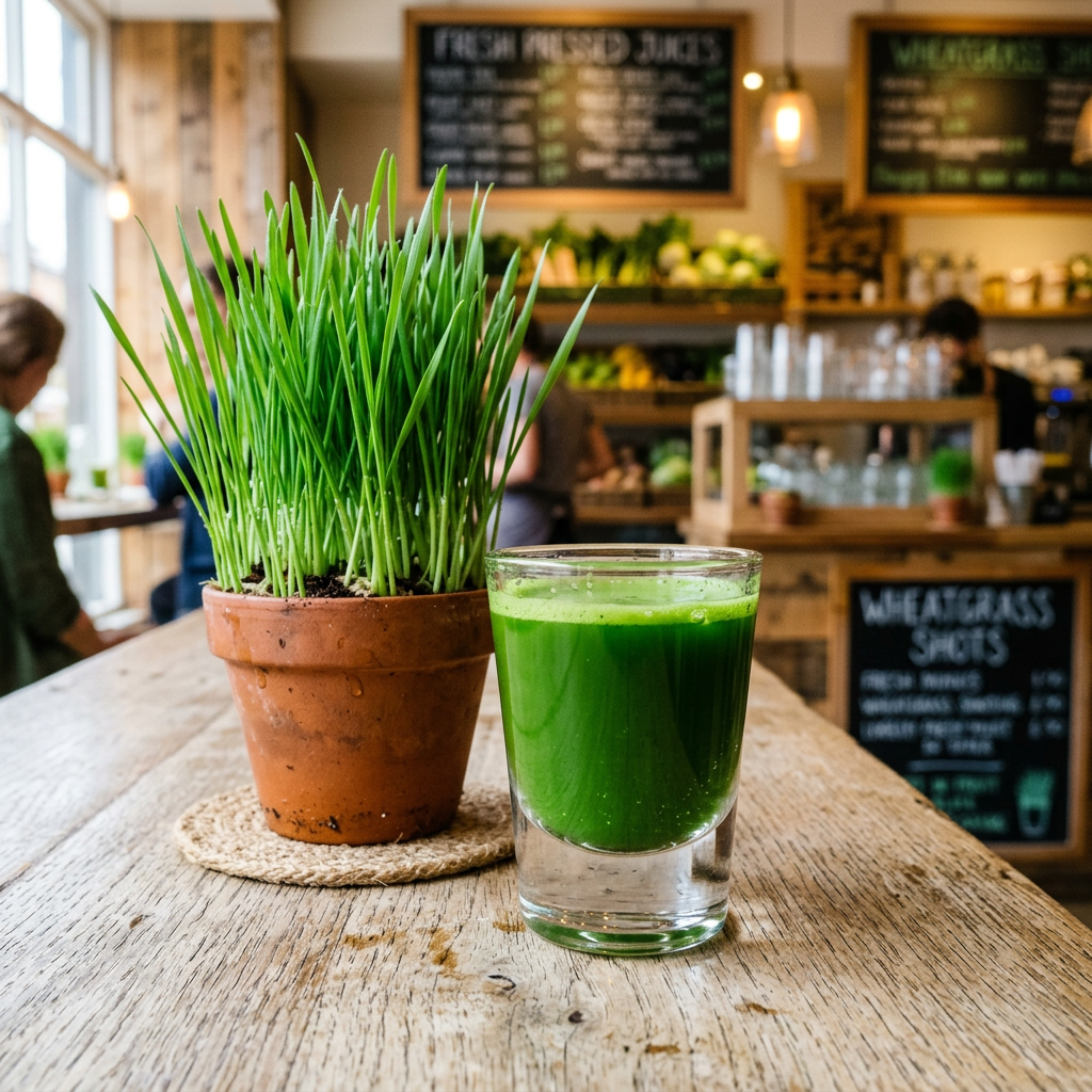 Wheatgrass shot